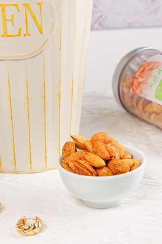  Hạt Hạnh Nhân Rang Bơ Còn Vỏ Hũ 500g 