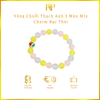 Vòng Chuỗi Thạch Anh 3 Màu Mix Charm Bạc Thái