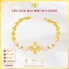 Lắc Hoa 4 Cánh Vàng Viền Tấm Vàng 610 KIM PHÁT
