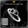  Nhẫn Kiểu Tim Trơn / MM Vàng Italy 750 KIM PHÁT 