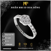  Nhẫn MM 5D Hoa Hồng Vàng Italy 750 KIM PHÁT 