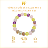 Vòng Chuỗi Đá Thạch Anh 3 Màu Mix Charm Bạc