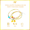 Vòng Chuỗi Tourmaline đá tinh thể mix charm