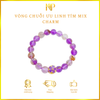 Vòng Chuỗi Ưu Linh Tím Mix Charm Hoa