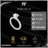 Nhẫn Nữ 1 Hột Đai Full Tấm Vàng Italy 750 KIM PHÁT
