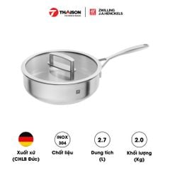 Chảo Zwilling 24 cm inox vitality có vung