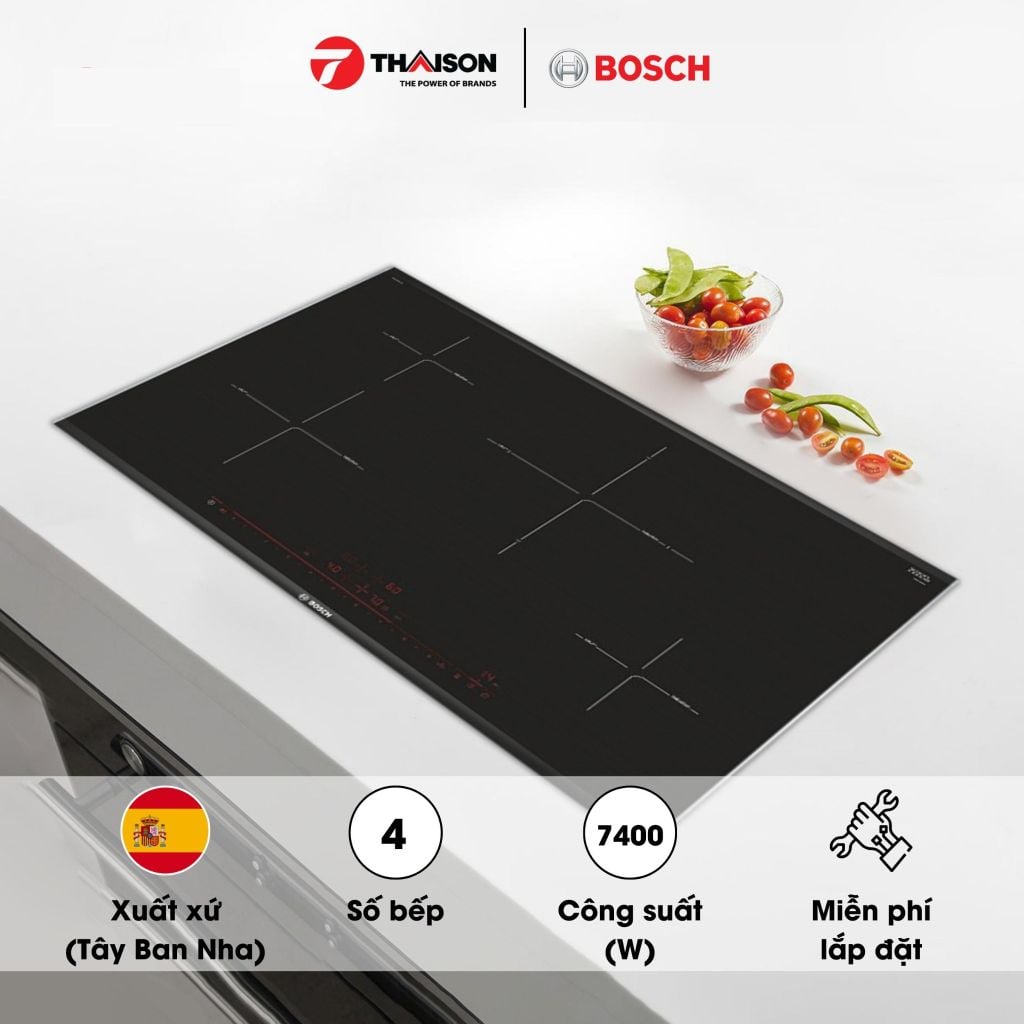 Bếp từ ba vùng nấu Bosch PIE875DC1E