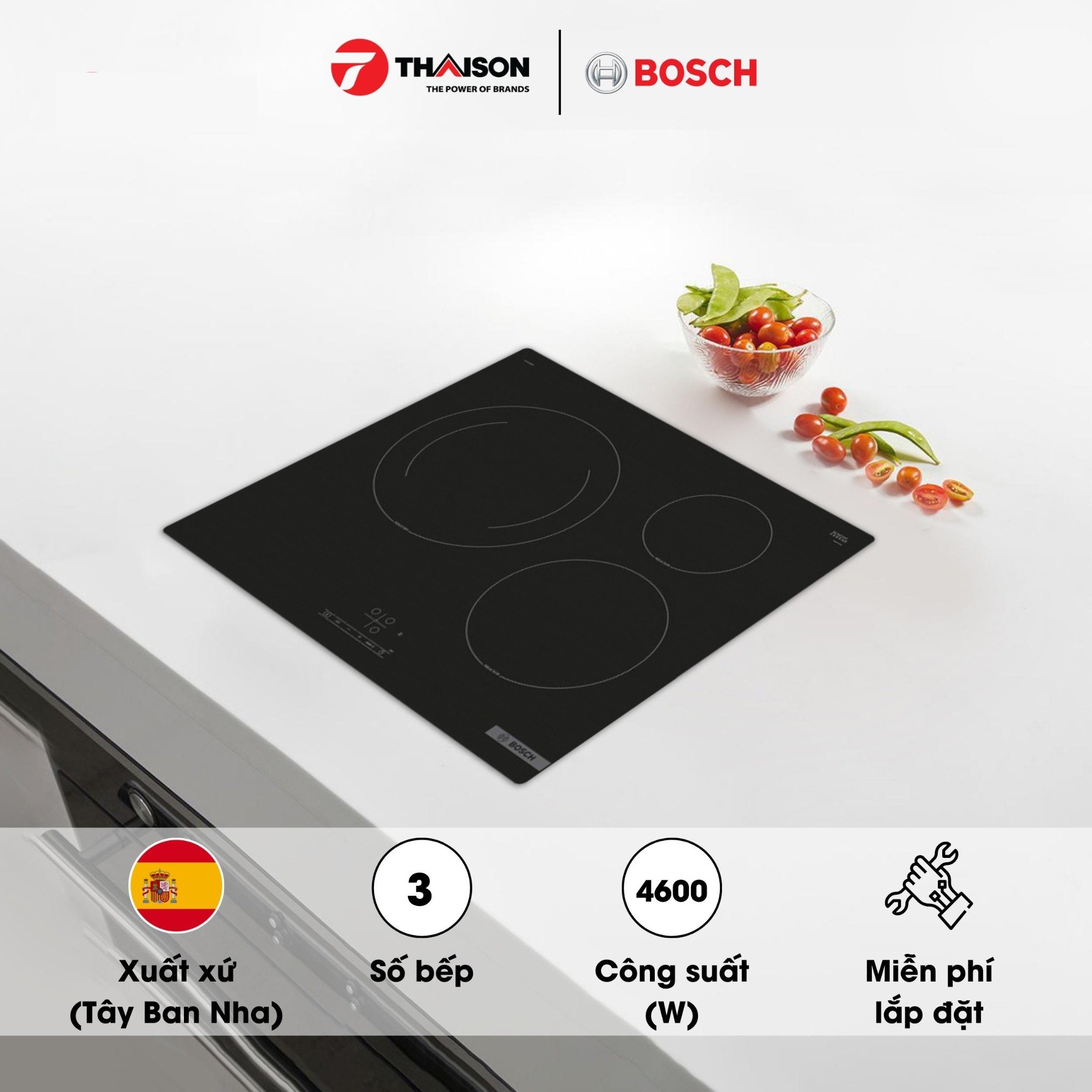 Bếp từ Bosch PUJ61RBB5E - bếp từ bán chạy nhất hiện nay