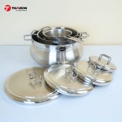 Bộ nồi inox Barazzoni Tummy 4 món