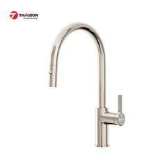 Vòi rửa bát Rút Dây Konox ALTO Nickel