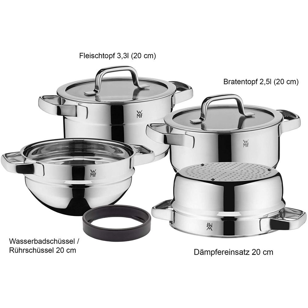 Bộ nồi từ 4 món WMF Compact Cuisine 4PC (xếp chồng)