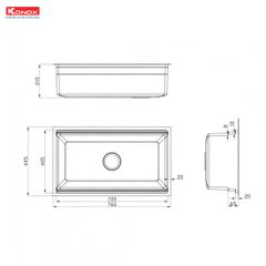 Chậu rửa bát Konox Workstation-Undermount Sink KN7644SU Dekor