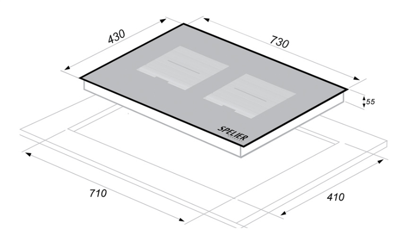 Bếp từ đôi Spelier SPE-IC 1088