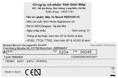 Bếp từ Bosch PIE875DC1E 4 vùng nấu