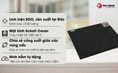 Bếp từ Chefs EH-IH555 3 vùng nấu nhập Đức xịn