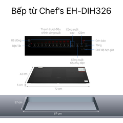 Bếp từ đôi Chef's EH-DIH326
