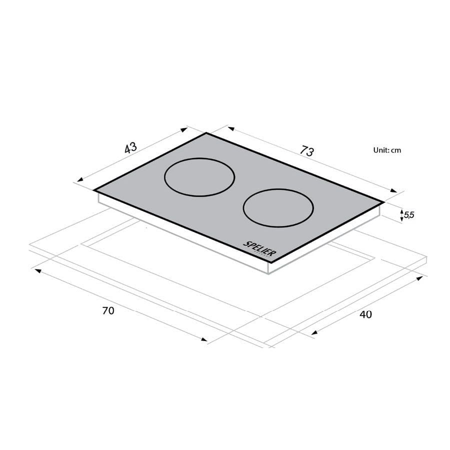 BẾP TỪ ĐÔI SPELIER SPM 929I PLUS