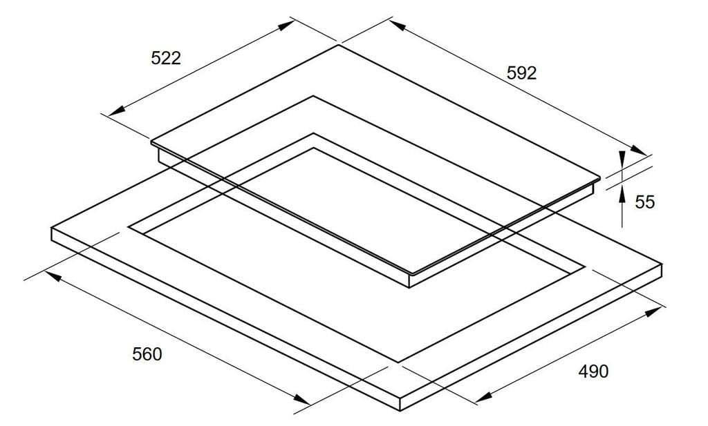 Bếp từ Fagor 3IF-63AS 3 vùng nấu