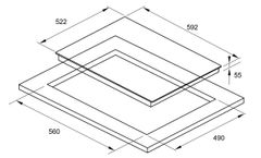 Bếp từ Fagor 3IF-63AS 3 vùng nấu