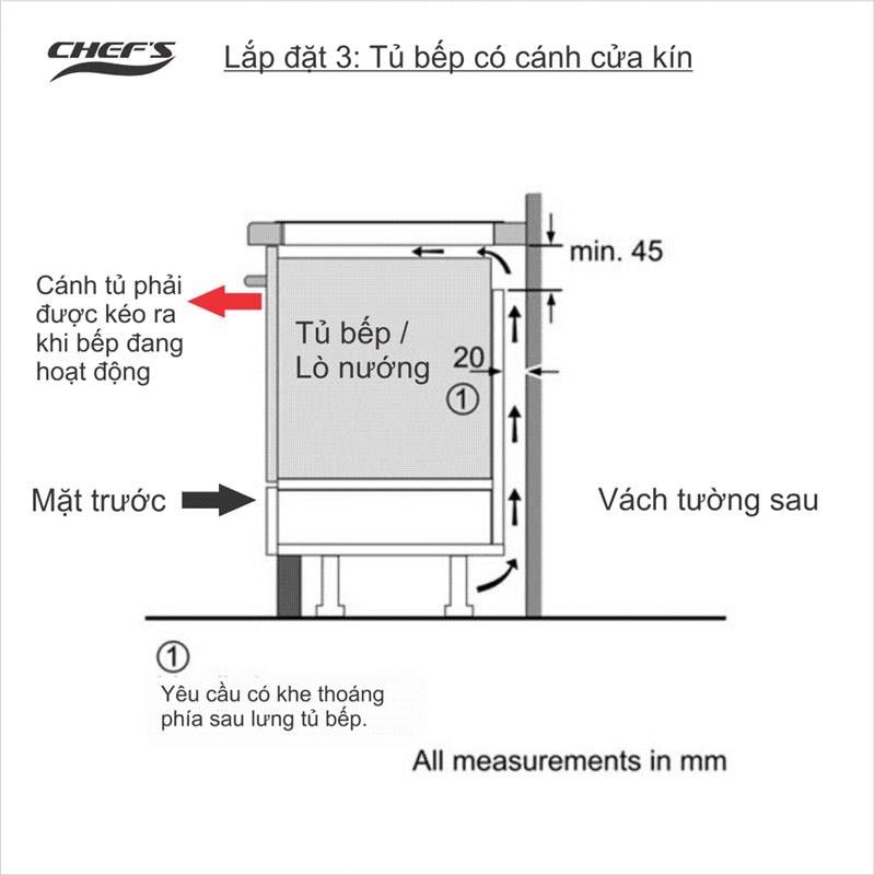 Bếp từ đôi Chefs EH-DIH321