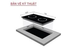 Bếp 1 từ 1 hồng ngoại Prato PT-028.E