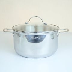 Nồi inox 304 Casau size 18/20/24cm