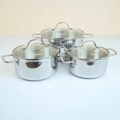Nồi inox 304 Casau size 18/20/24cm