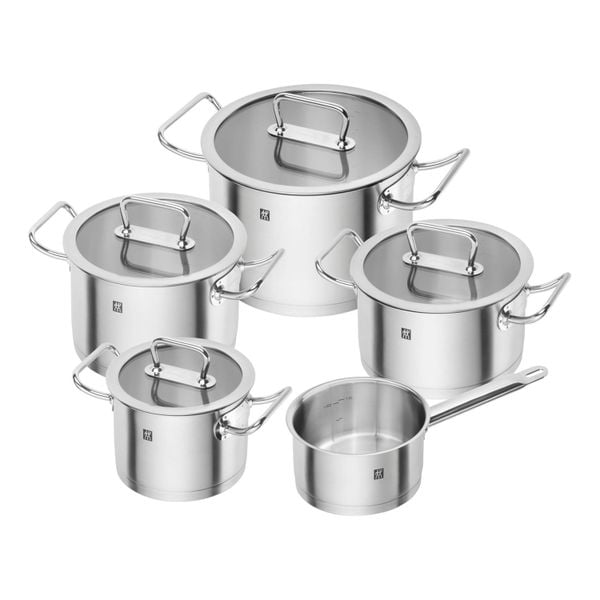 Bộ nồi inox Zwilling Pro 5 món nắp kính có quánh