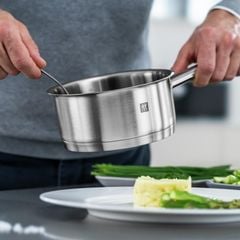 Bộ nồi inox Zwilling Pro 5 món nắp kính có quánh