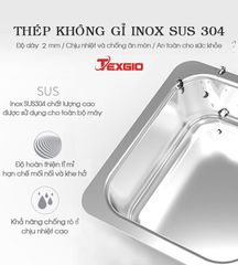 Máy rửa chén công nghiệp TEXGIO TGU-2000XD 320 bộ