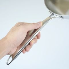 Chảo inox 304 Casau đúc liền khối 3 lớp đáy