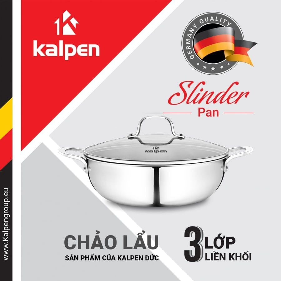 Chảo lẩu Kalpen Inox 304 size 28cm