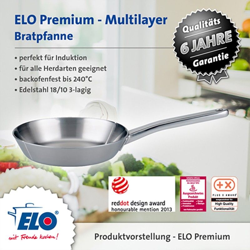 Chảo Từ Inox Elo Multilayer 20 - Inox 18/10