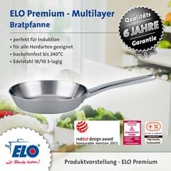 Chảo Từ Inox Elo Multilayer 20 - Inox 18/10