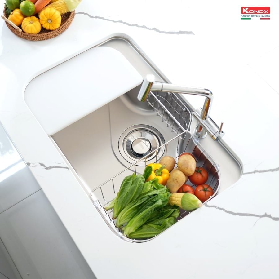 Chậu rửa bát Konox Tari 7851SR Full