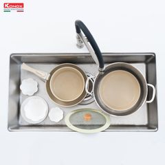 Chậu rửa bát Konox Tari 8748SR Full