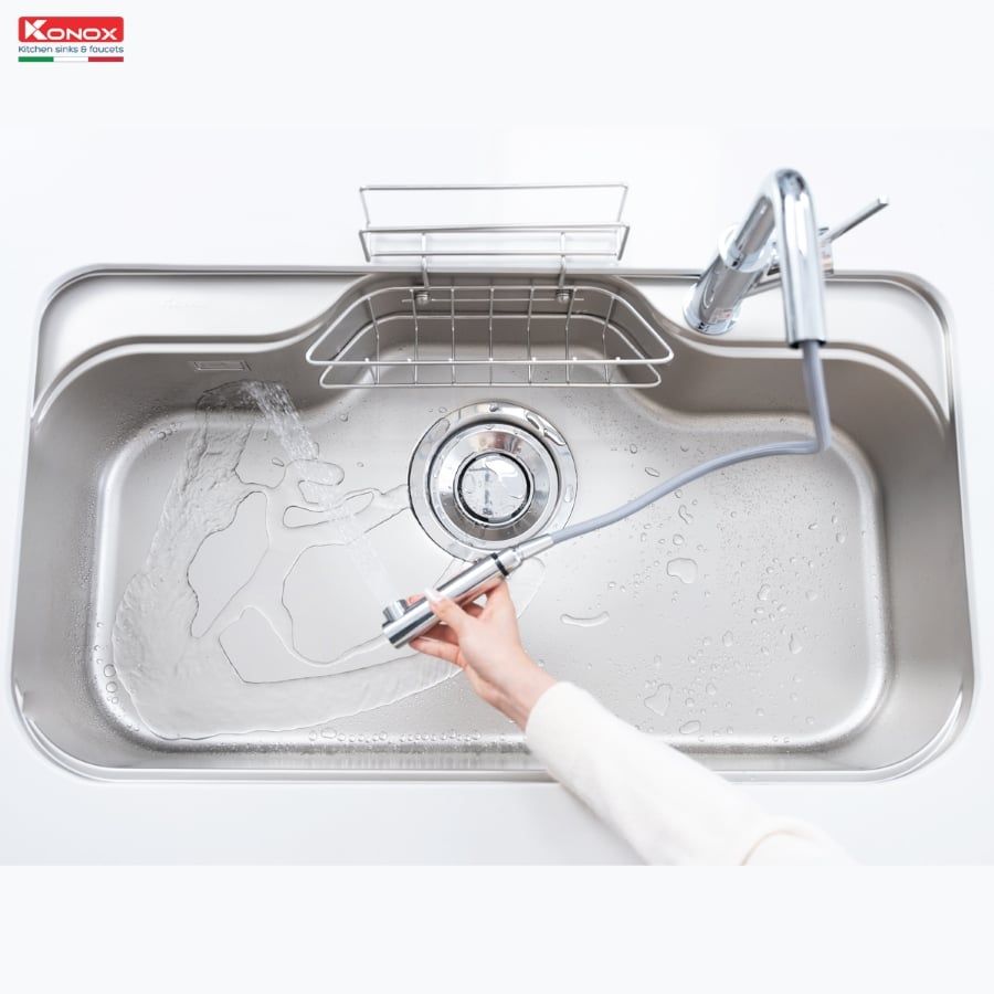 Chậu rửa bát Konox Tari 9051SR Full