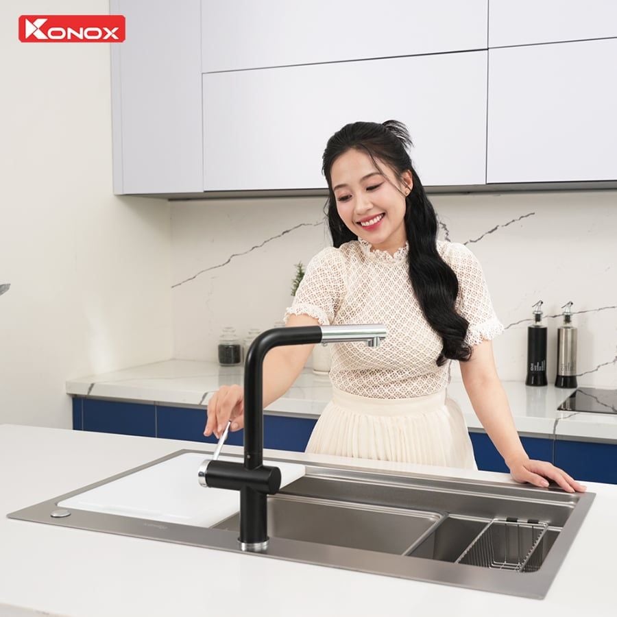 Chậu rửa bát Konox KN8751TS Dekor
