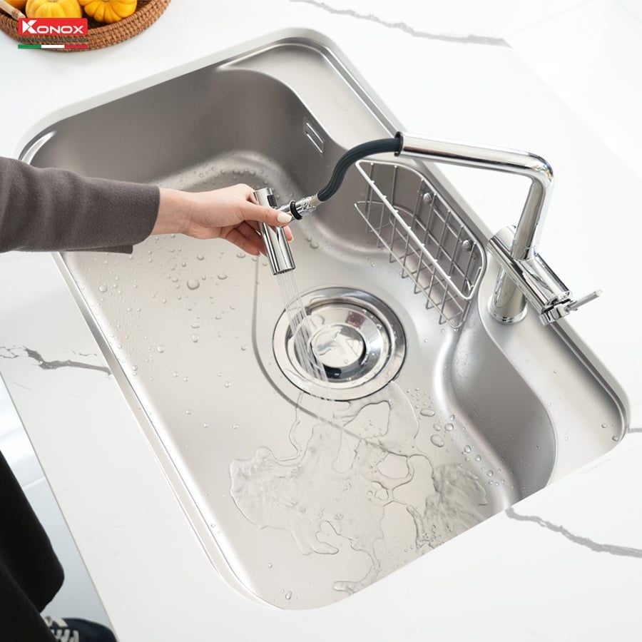 Chậu rửa bát Konox Tari 7851SR Full