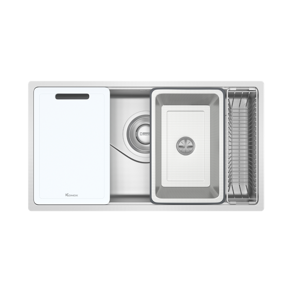 Chậu rửa bát Konox Tari 8748SR Full
