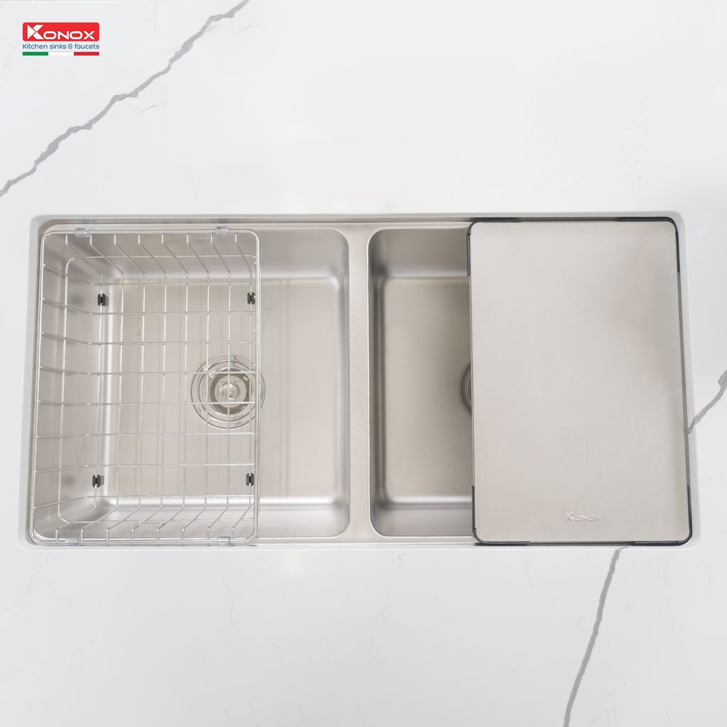 Chậu rửa bát Konox Workstation-Undermount Sink KN8646DU Dekor