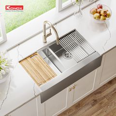 Chậu rửa bát Konox Workstation - Apron Sink KN8751DA Retta