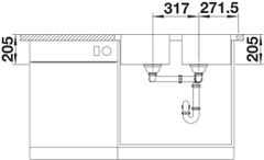 Chậu rửa bát BLANCO LEMIS 8-IF Chrome