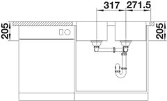 Chậu rửa bát BLANCO LEMIS 8-IF Chrome