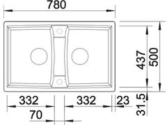 Chậu Rửa Bát Blanco LEXA 8 Anthrancite