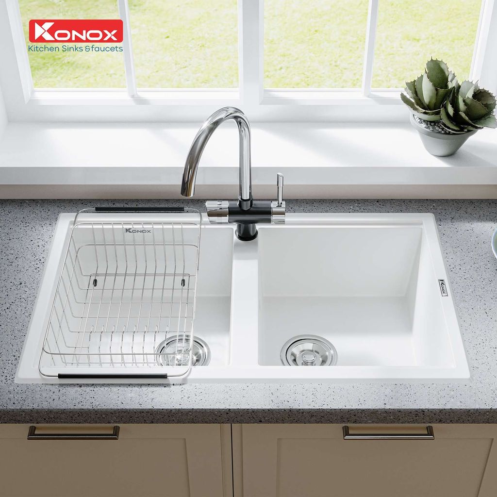 Chậu rửa bát Konox Granite Phoenix Smart 860