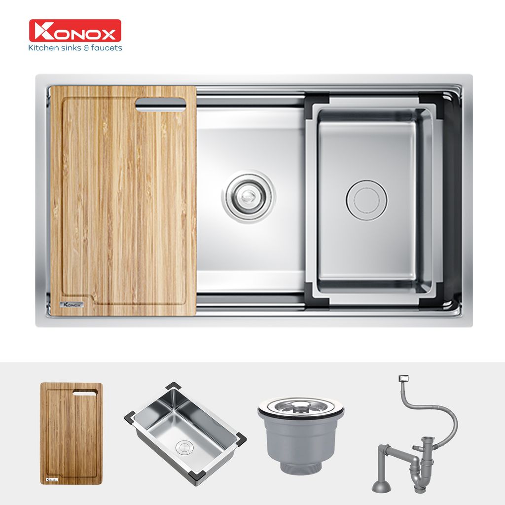 Chậu rửa bát Konox Workstation-Undermount Sink KN7644SU