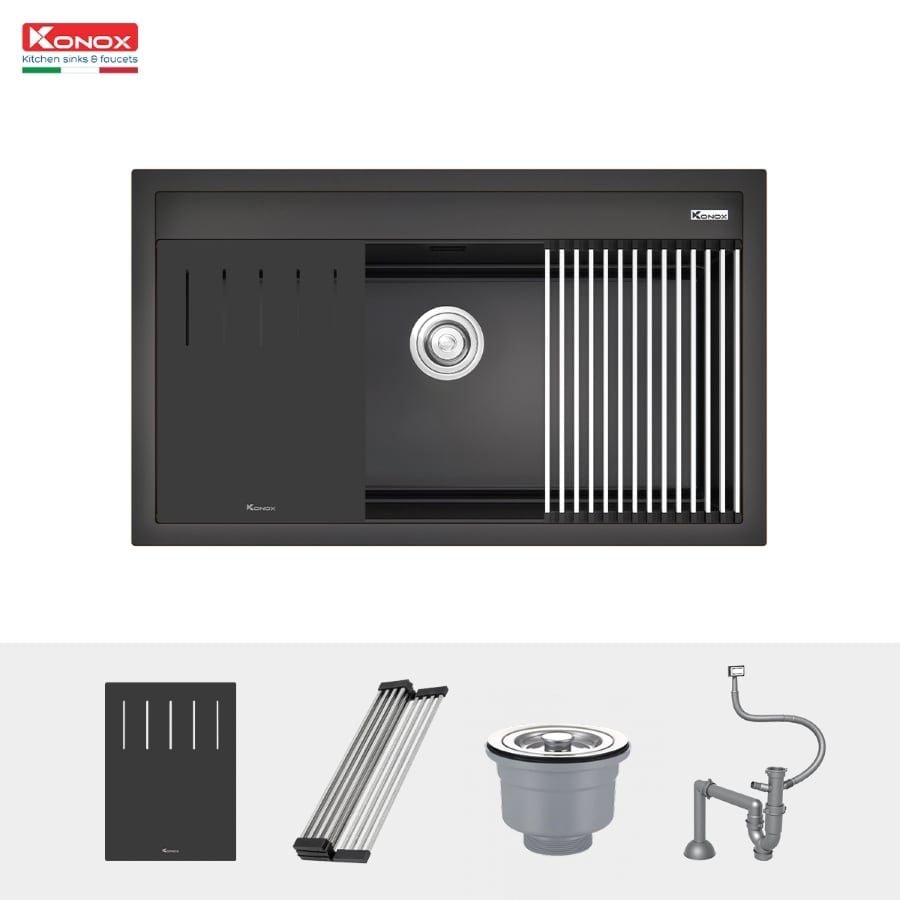 Chậu rửa bát Konox đá Granite Sink Terra 860S
