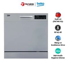 Máy rửa bát độc lập BEKO DTC36810S 8 bộ