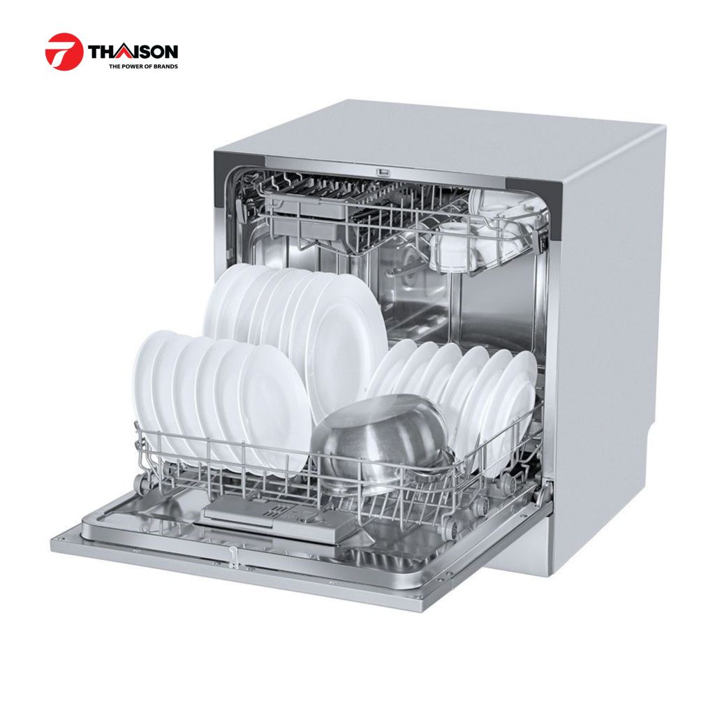Máy rửa bát mini Beko 8 bộ DTC36810S thiết kế để bàn